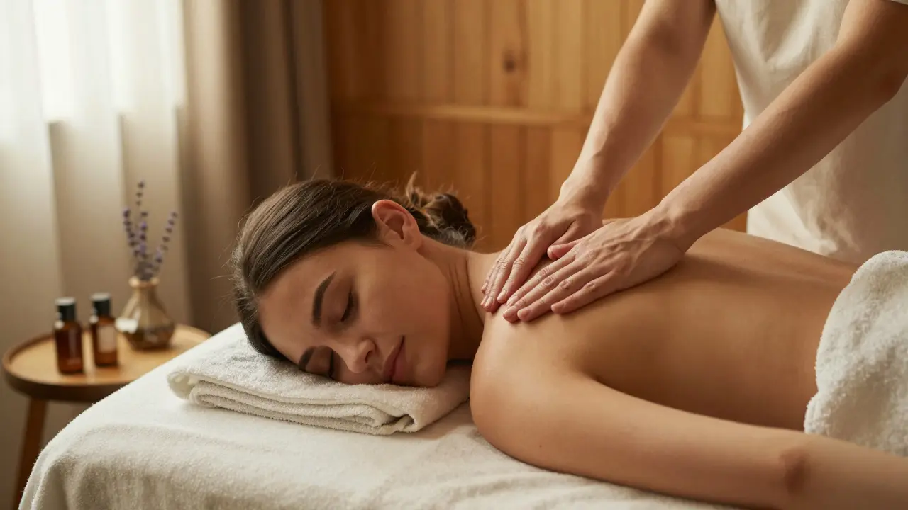 Jak relaxační masáž může pomoci při PMS: přirozená úleva pro tělo i mysl